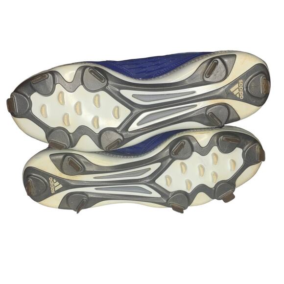 Adidas PowerAlley 3 Low Men\'s Cleats Size 11 Blue White Gray Lace Up main image 4